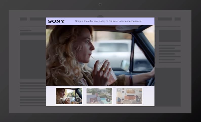 Example of lightbox ad
